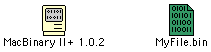 MacBinary and a MacBinary encoded file